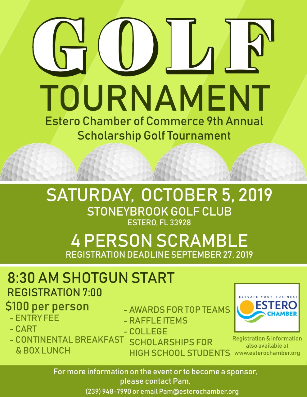 October 5 Golf tournament