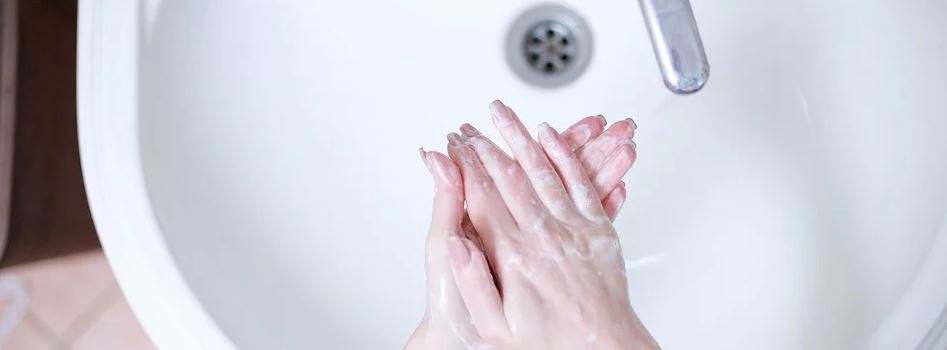 washing hands