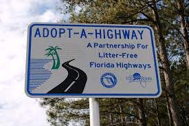 Adopt a Highway Sign