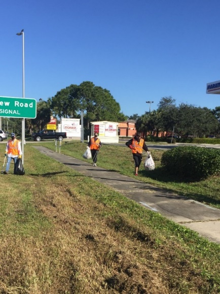 600 lbs. of Rubbish Collected on Hwy 41 in Estero