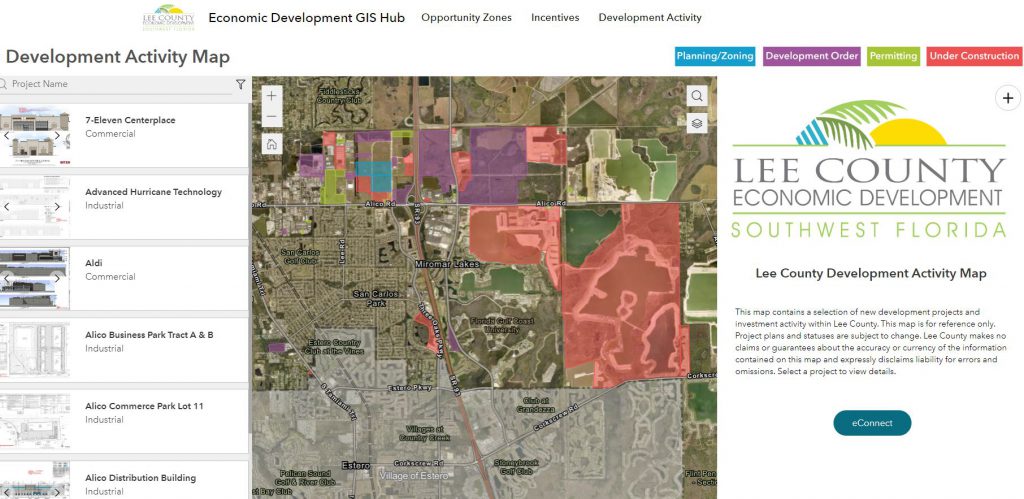 developments in Lee County