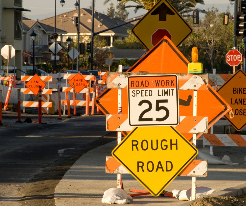 road construction zone