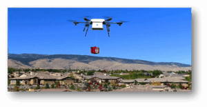 drone delivery of AED