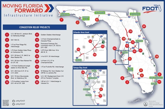 FDOT Forward Plan Map