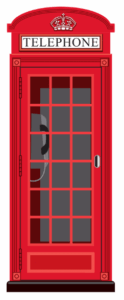 British phone box