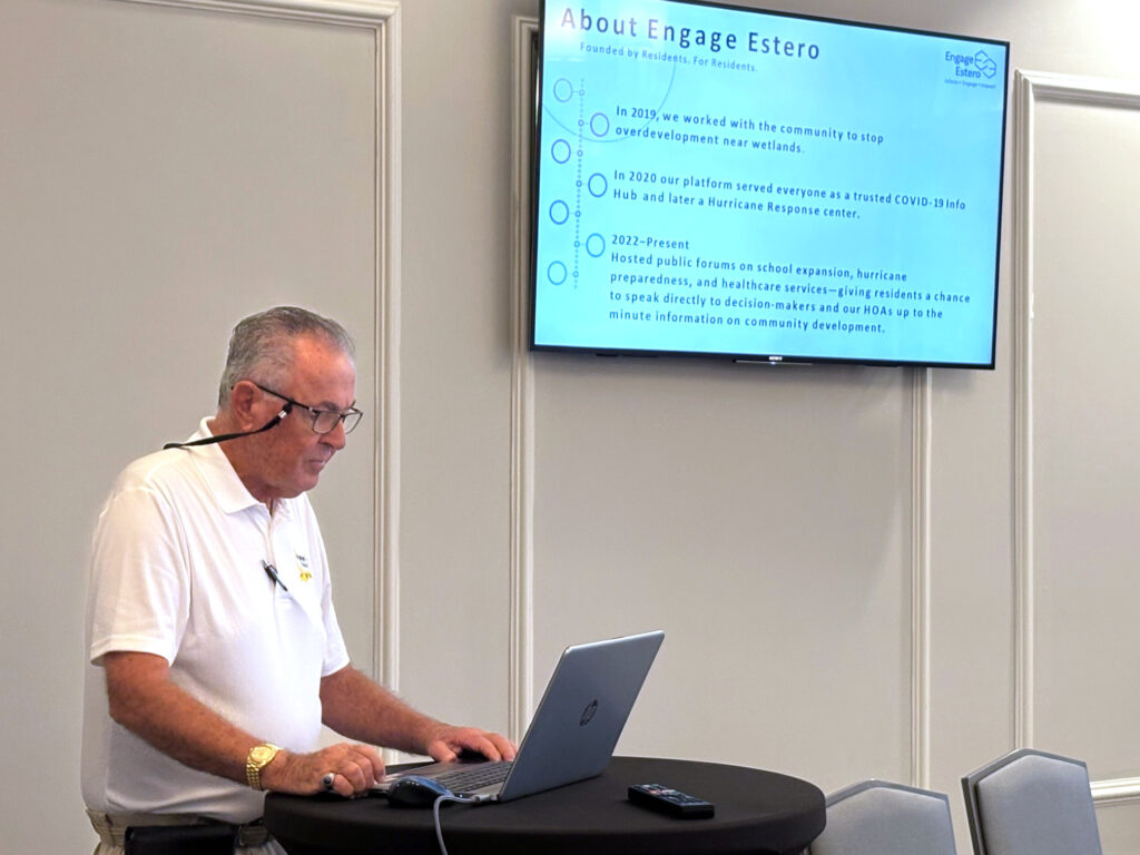 Barry Freedman presents to Tidewater Community in September 2025.