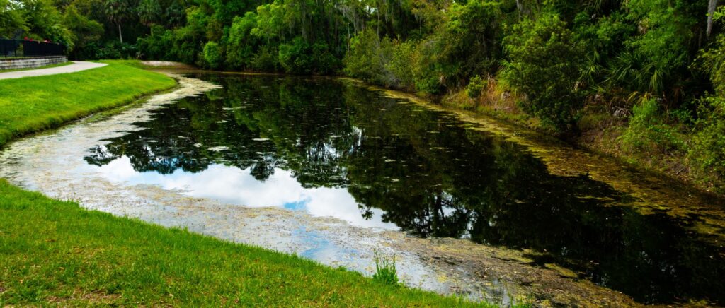 stormwater retention pond