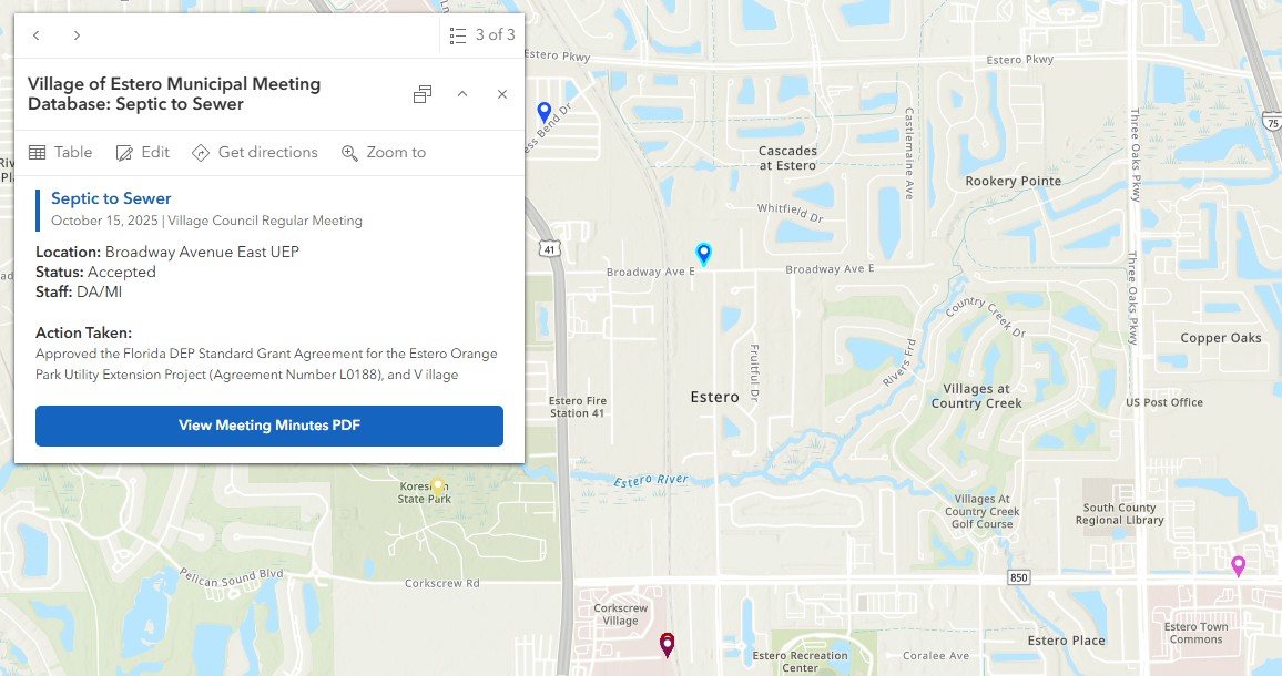 Screenshot of ARCGIS database project