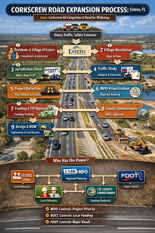 Corkscrew Road Expansion Process